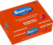 Condones SENSITEX FRESA 144 madrid - Entrega rápida y discreta de las mejores marcas de preservativos